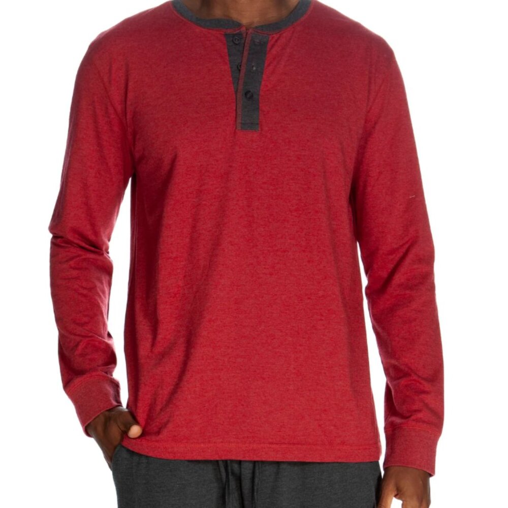 Unsimply Stitched 3 Button Lounge Henley Shirt